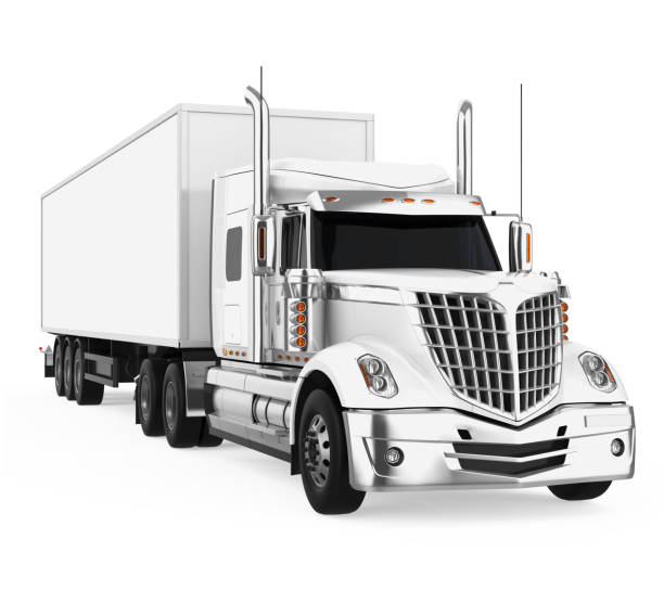 istock Cargo Delivery Truck Isolated 1320025360