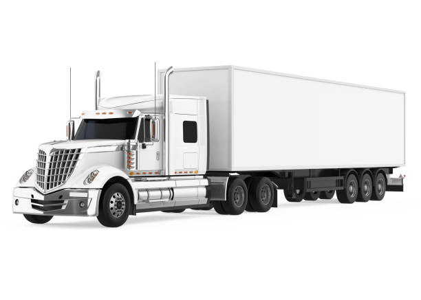 istock Cargo Delivery Truck Isolated 1320025389