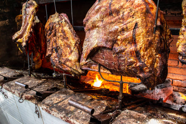 istock Brazilian style beef ribs Barbecue grill 1320025655