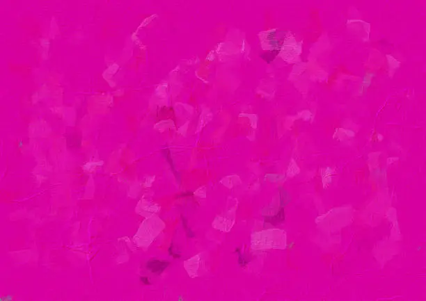 Pink wall with cracks, white and black spots. Background concept