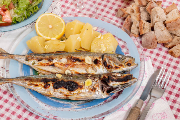 istock Grilled atlantic horse mackerel meal 1320033637