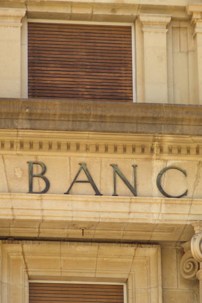 istock Facade of a bank building 1320033720