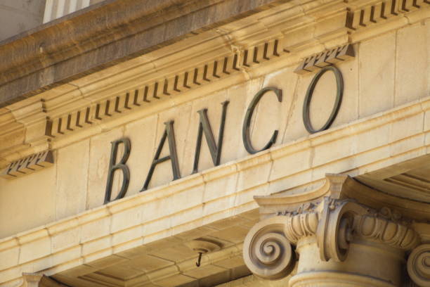 istock Facade of a bank building 1320033786