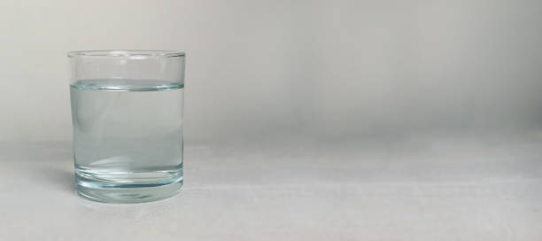 istock Banner glass tumbler with clear water. 1320049741