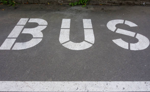 istock bus lane marking on the street 1320051667