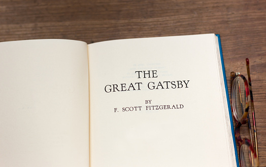 Open Book, Title Page: The Great Gatsby