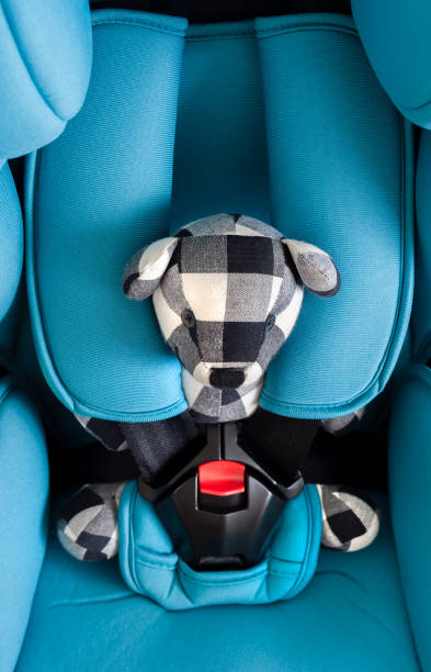 istock Blue child safety seat 1320065315