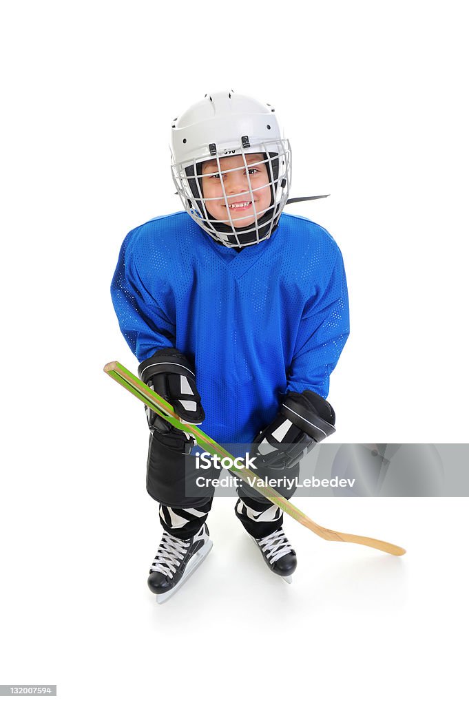 Little Boy jugador de Hockey - Foto de stock de Niños libre de derechos
