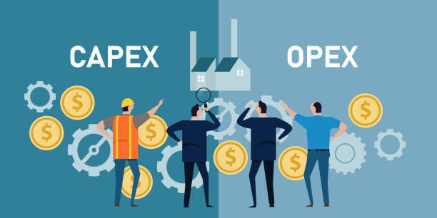 capex opex capital expenditure operation expenses gear coin finace operation by businessman capex opex capital expenditure operation expenses gear coin finace operation by businessman vector operating budget stock illustrations