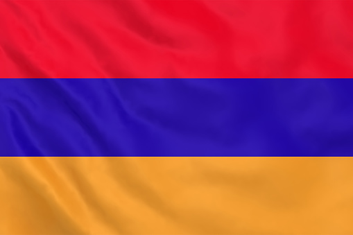 Armenia flag waving