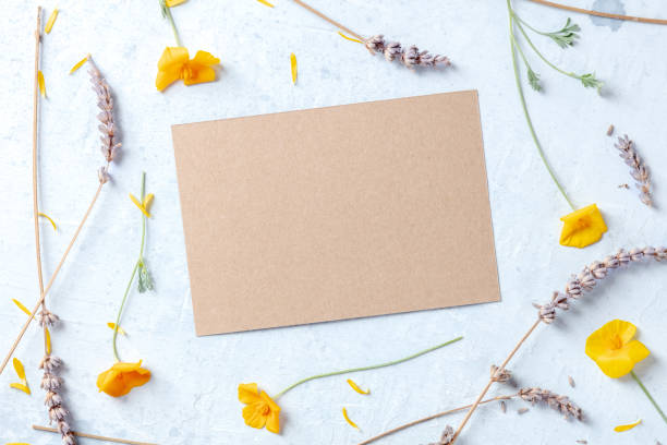 istock Spring or summer wedding invitation or greeting card stationery mockup 1320096084