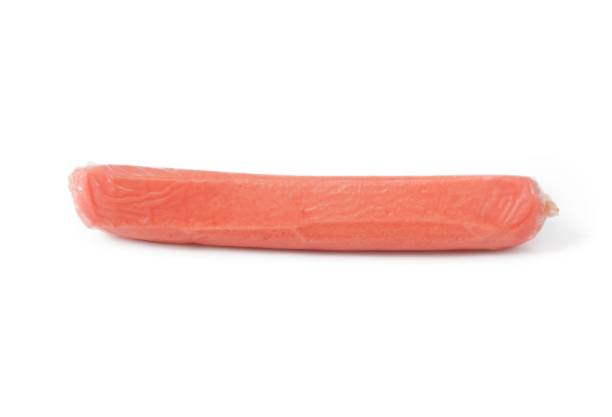 istock Chicken sausage isolated on white background on clipping path 1320096099