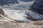 the melting of the Marmolada glacier