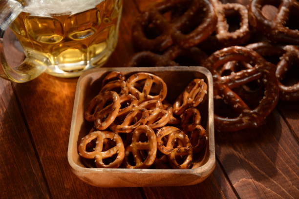 istock Hard Pretzels or Salted pretzels 1320106152