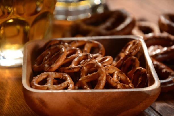 istock Hard Pretzels or Salted pretzels 1320106157