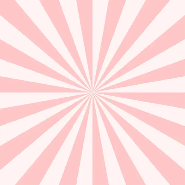 Vector illustration of Background pattern seamless sunray abstract sweet pink pastel colors.