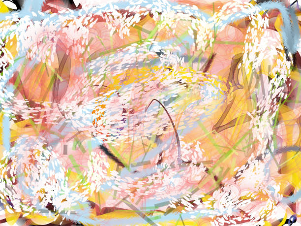 istock Abstract background color brush painting background. Colorful brush pattern 1320112798
