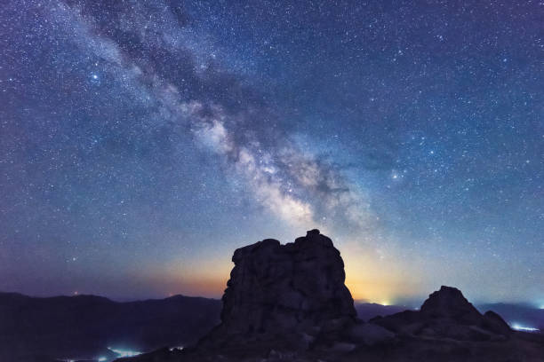 istock Milky way over the iceberg beams in China 1320114654