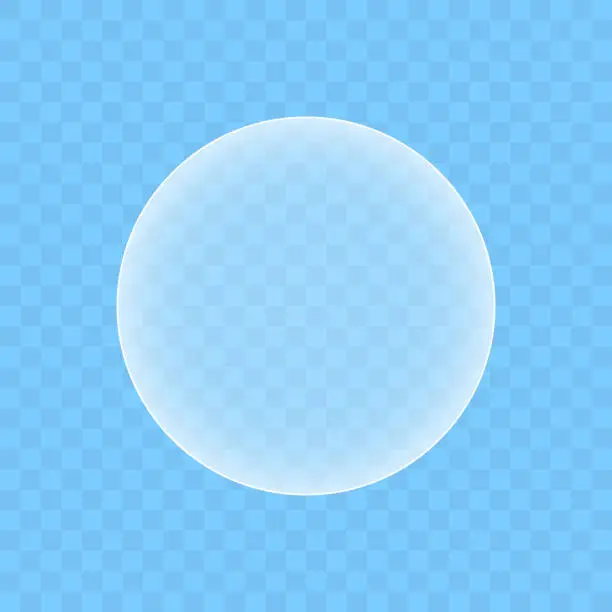 Vector illustration of Transparent sphere