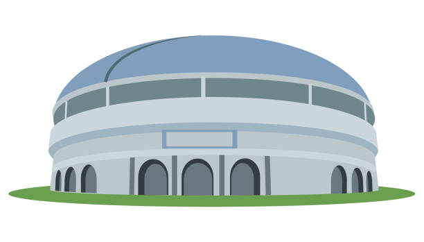 ilustrações de stock, clip art, desenhos animados e ícones de dome stadium - ribbed vaulting