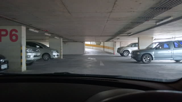 Driver's point of view in garage