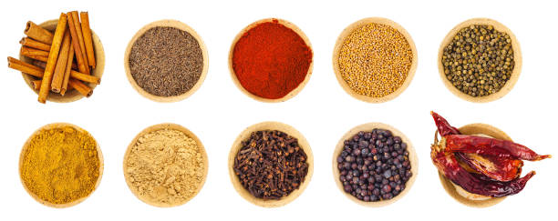 istock A set of spices in bowls. View from above. 1320133055