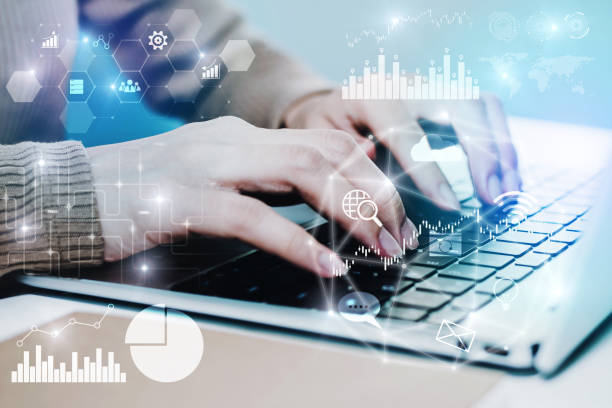 istock business people hand working on laptop computer with virtual graphic data information diagram, information internet security, network connection, investment financial and digital technology concept 1320133224