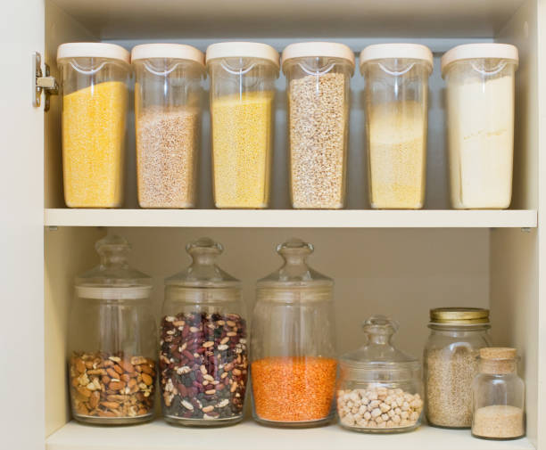 istock Grains cereals food on a shelves 1320134259