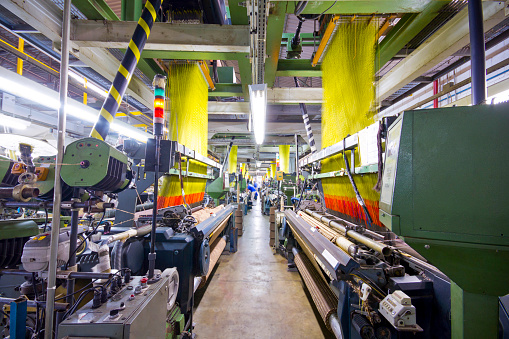 Photo of a textile industry.