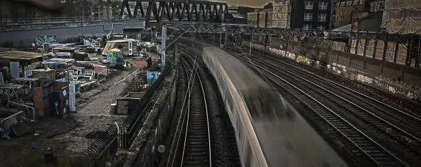 Still of a train in motion.