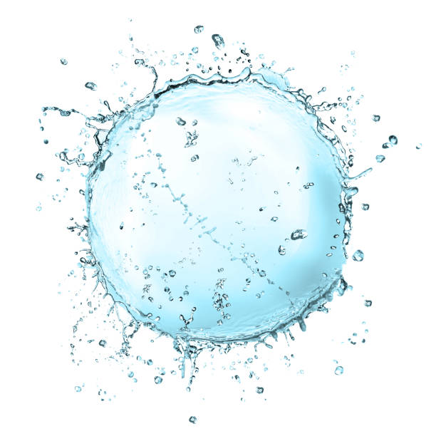 istock Abstract splash of water isolated on white 1320145499