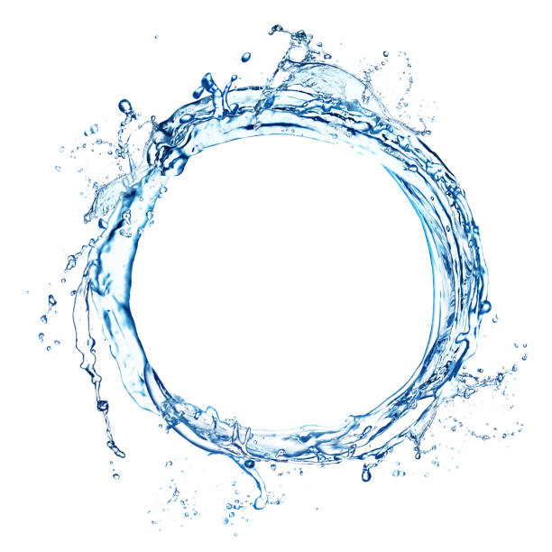 istock Abstract splash of water isolated on white 1320145599