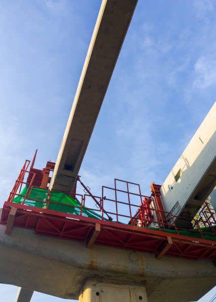 istock The concrete pole with the runway beam of the monorail project. 1320150926