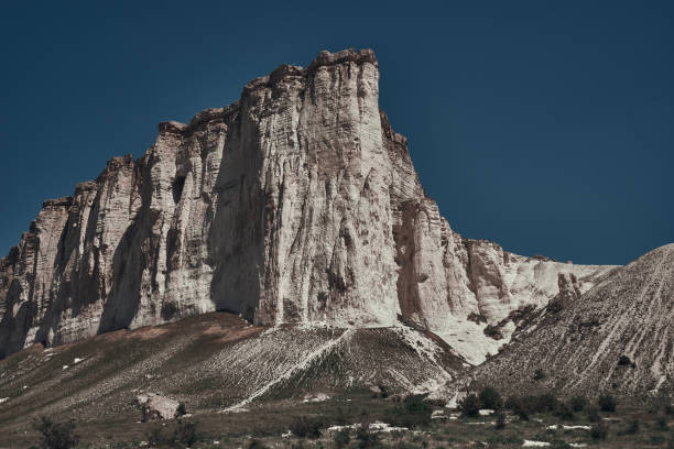 istock White rock mountain on a background of blue sky 1320155251