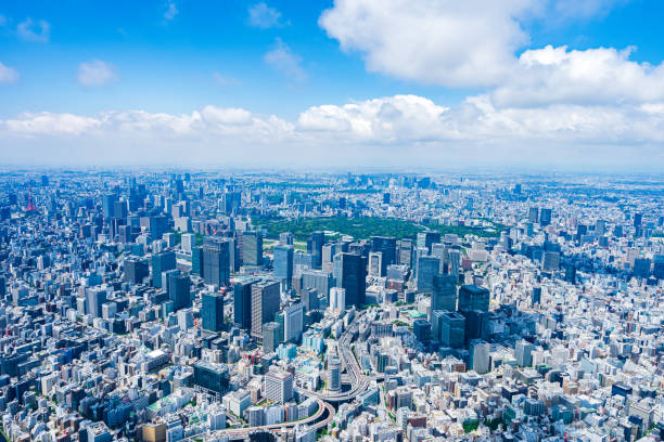 istock Aerial view of central Tokyo 1320155369