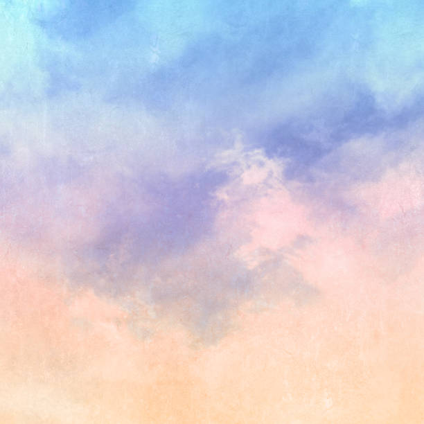 istock Abstract watercolor sky background with pastel color gradient and soft texture 1320155652