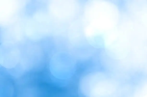 Blue light background blur whith bokeh