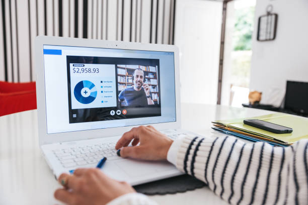 istock Woman working remotely for a contact center 1320162832