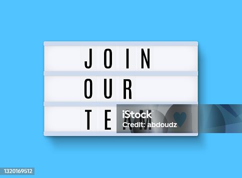 istock Teamwork join our team message lightbox 1320169512