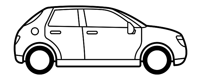 Side view car symbol