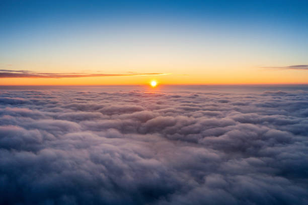 istock View of over clouds panorama at sunrise. 1320173418