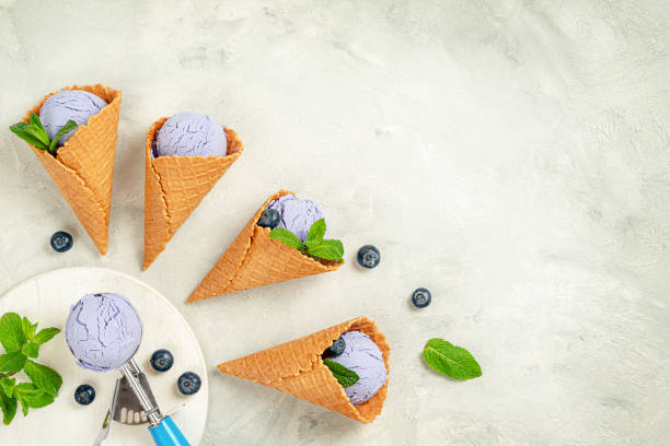 istock Homemade blueberry ice cream 1320173638