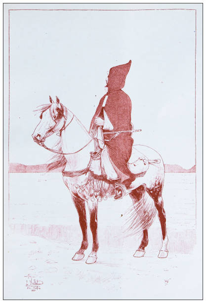 istock Antique illustration of horse, knight and cavalry: 1881 1320176103