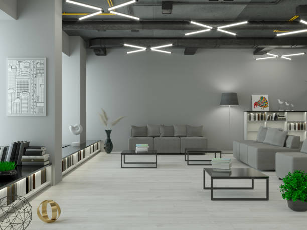Interior of office in the loft style