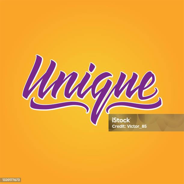 Design Lettering Unique Unique Hand Drawn Lettering Vector Calligraphy Text Stock Illustration ...