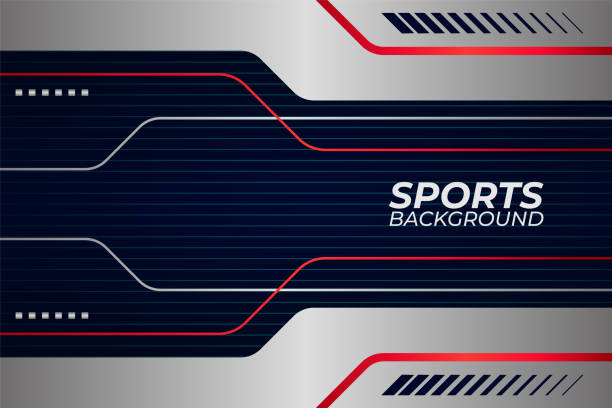 Modern Elegant Sports White and Blue with Red and Strip Background Modern Elegant Sports White and Blue with Red and Strip Background. Perfect for banner, social media, poster, brochure, magazine, business card, book cover, presentation layout, etc. red white blue bike stock illustrations