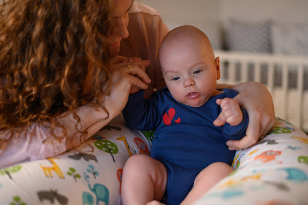 istock Mother bonding and playing with her baby 1320182183