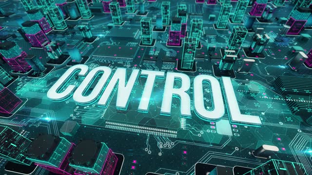 Control digital technology concept
