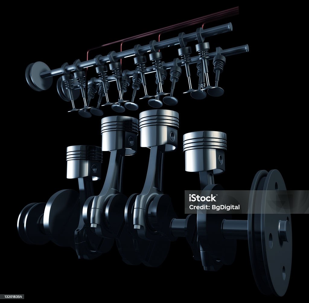 3 D ouvert moteur - Photo de Moteur libre de droits