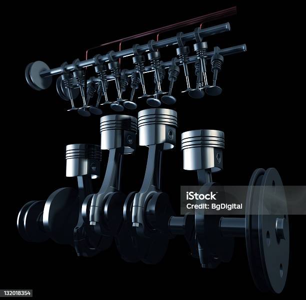 3 D 엔진 절단면 엔진에 대한 스톡 사진 및 기타 이미지 - 엔진, 점화 플러그, 피스톤